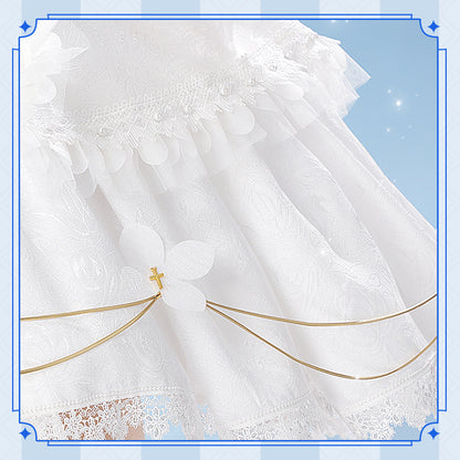 Genshin Impact Rose Noelle Wedding Dress High Quality Anime Hot Game Halloween Cosplay Costume