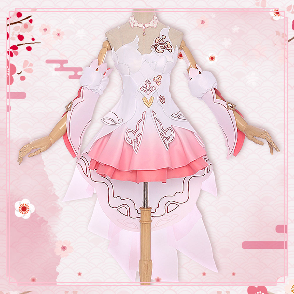 Honkai Impact 3rd Shattered Samsara Yae Sakura Bridal Game Cosplay Costume - Qcoser