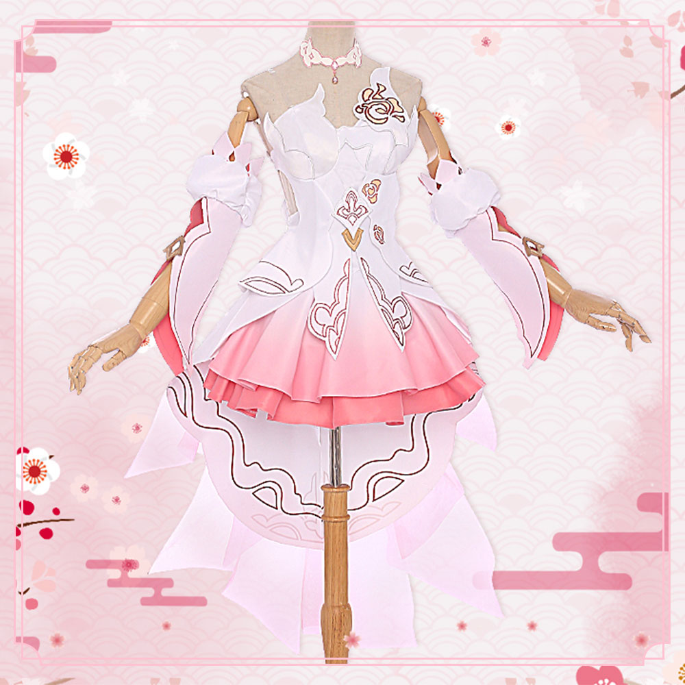 Honkai Impact 3rd Shattered Samsara Yae Sakura Bridal Game Cosplay Costume - Qcoser