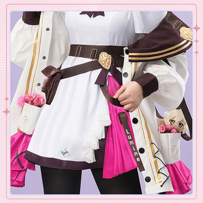 Genshin Impact Noelle HuaNiaoYuQing Dress High Quality Anime Hot Game Halloween Cosplay Costume