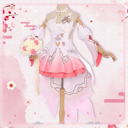 Honkai Impact 3rd Shattered Samsara Yae Sakura Bridal Game Cosplay Costume - Qcoser