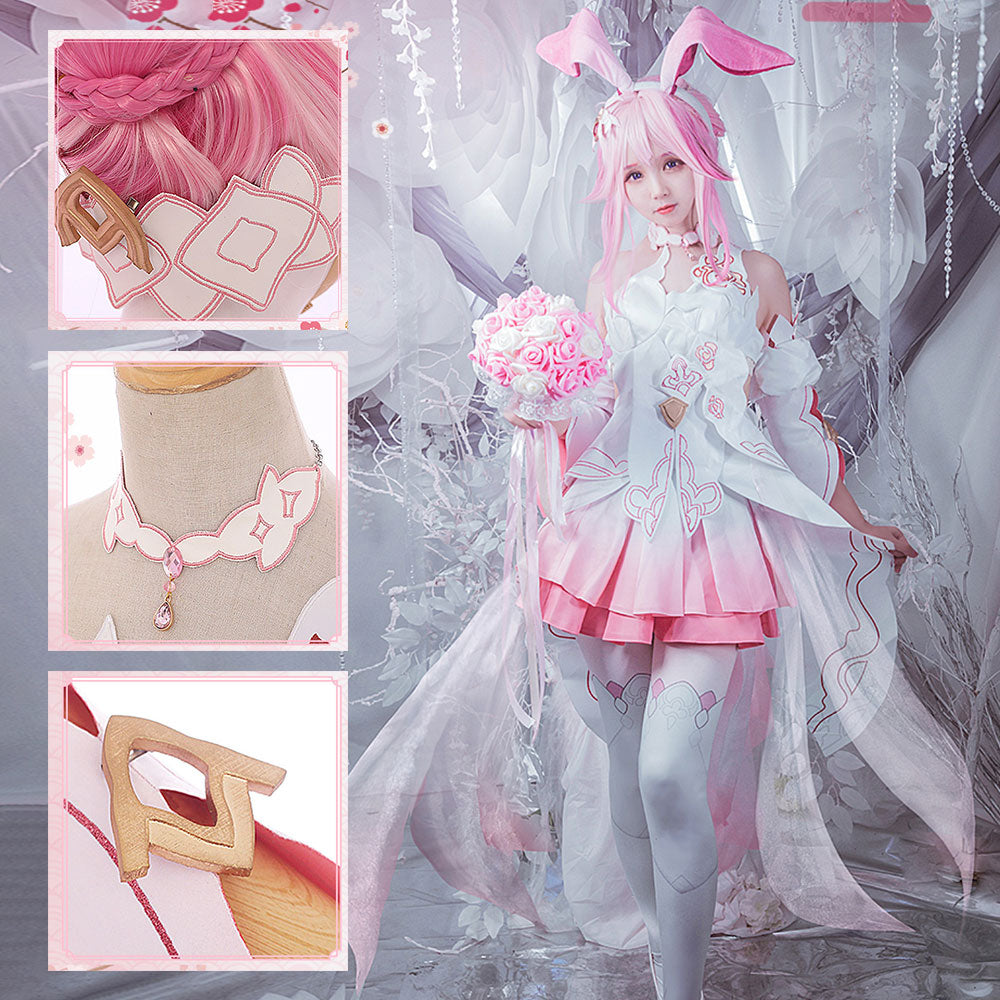 Honkai Impact 3rd Shattered Samsara Yae Sakura Bridal Game Cosplay Costume