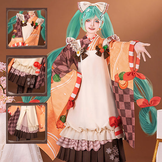 Hatsune Miku Vocaloid Snow Miku 2024 Women Cute  Dress  Cosplay Costume