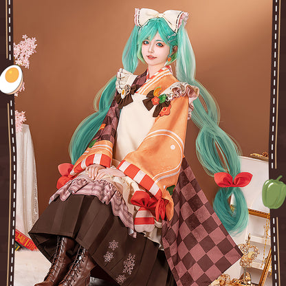 Hatsune Miku Vocaloid Snow Miku 2024 Women Cute  Dress  Cosplay Costume - Qcoser