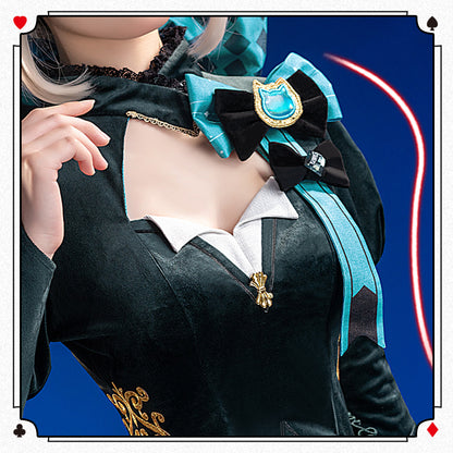 Genshin Impact Lynette Magician Game Suit Gorgeous Sexy High Quality Anime Hot Game Halloween Cosplay Costume