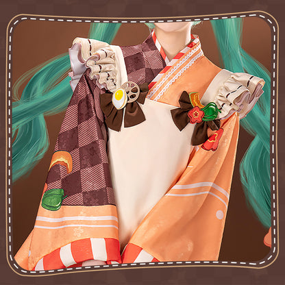 Hatsune Miku Vocaloid Snow Miku 2024 Women Cute  Dress  Cosplay Costume - Qcoser