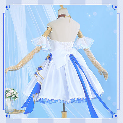 Genshin Impact Lumime Ying Gorgeous Sweet Wedding Dress High Quality Anime Hot Game Halloween Cosplay Costume