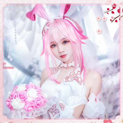 Honkai Impact 3rd Shattered Samsara Yae Sakura Bridal Game Cosplay Costume - Qcoser