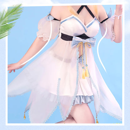 Genshin Impact Ying Lovely Sweet Summer Beach Swimsuit High Quality Anime Hot Game Halloween Cosplay Costume