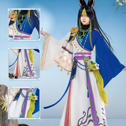 Genshin Impact Coskeke Tighnari Girl High Quality Anime Game Halloween Activity Party Role Cosplay Costume - Qcoser