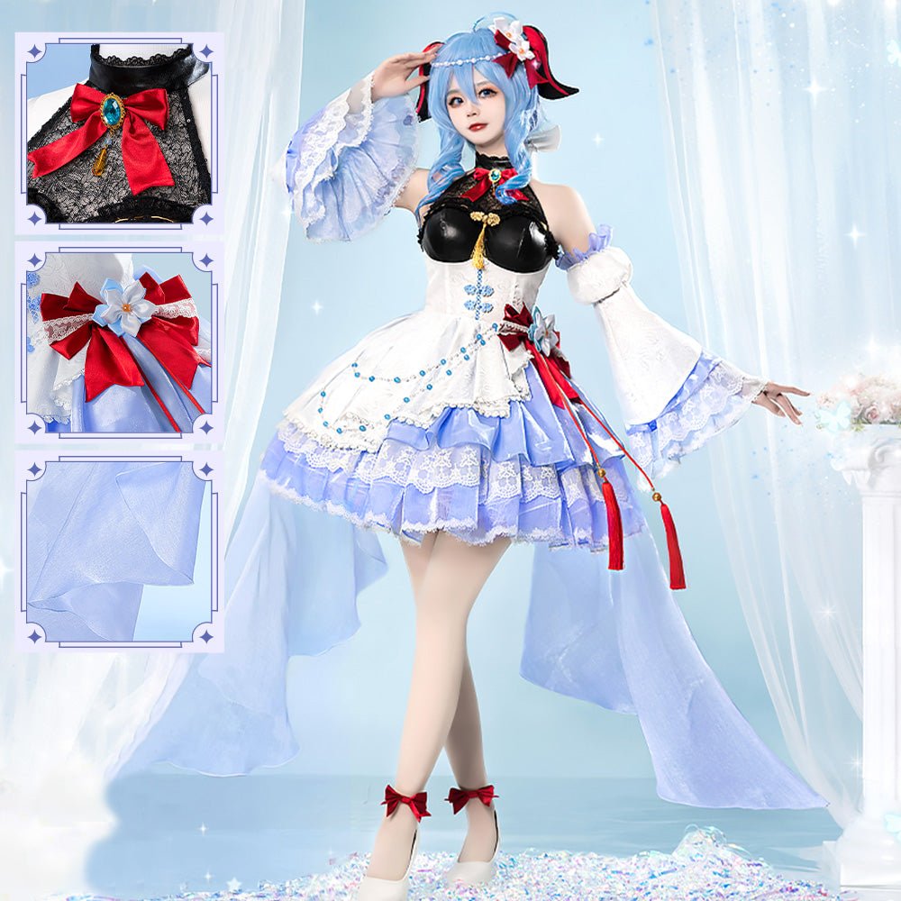 Genshin Impact Ganyu High Quality Anime Game Halloween Cosplay Costume - Qcoser