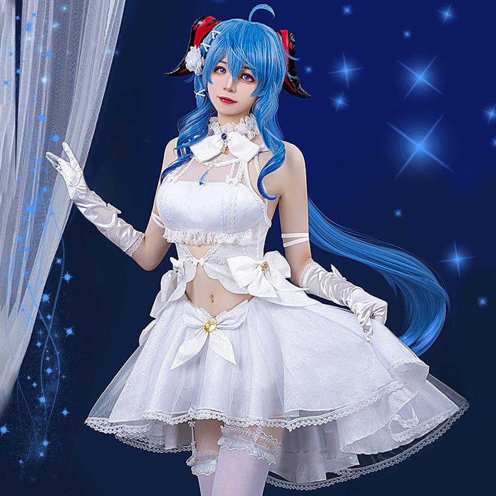 Genshin Impact Ganyu Underwater Wedding High Quality Anime Game Halloween Cosplay Costume - Qcoser