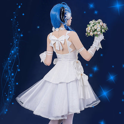 Genshin Impact Ganyu Underwater Wedding High Quality Anime Game Halloween Cosplay Costume - Qcoser