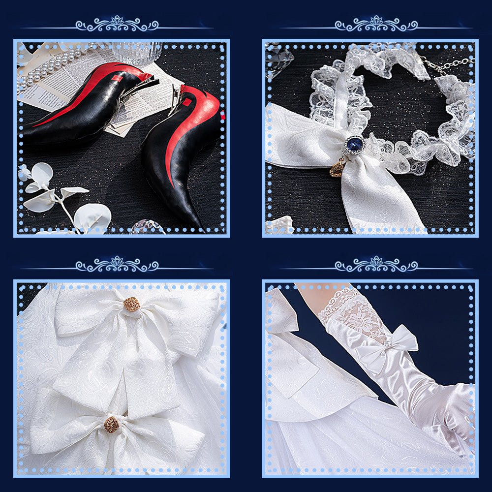 Genshin Impact Ganyu Underwater Wedding High Quality Anime Game Halloween Cosplay Costume - Qcoser