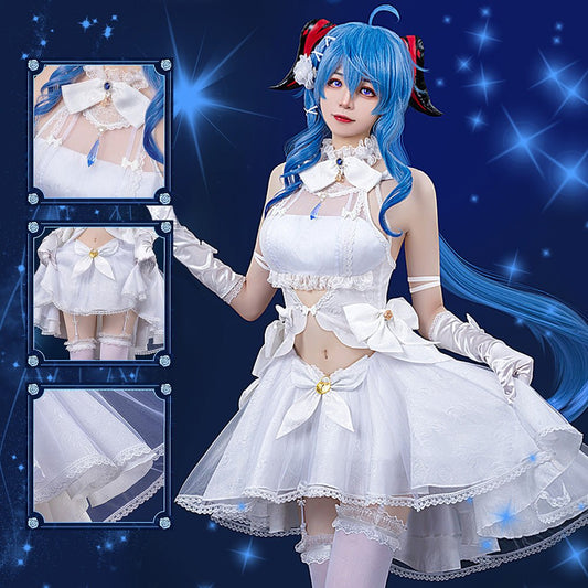 Genshin Impact Ganyu Underwater Wedding High Quality Anime Game Halloween Cosplay Costume - Qcoser