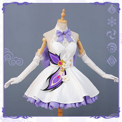 Genshin Impact Keqing High Quality Anime Game Halloween Cosplay Costume - Qcoser