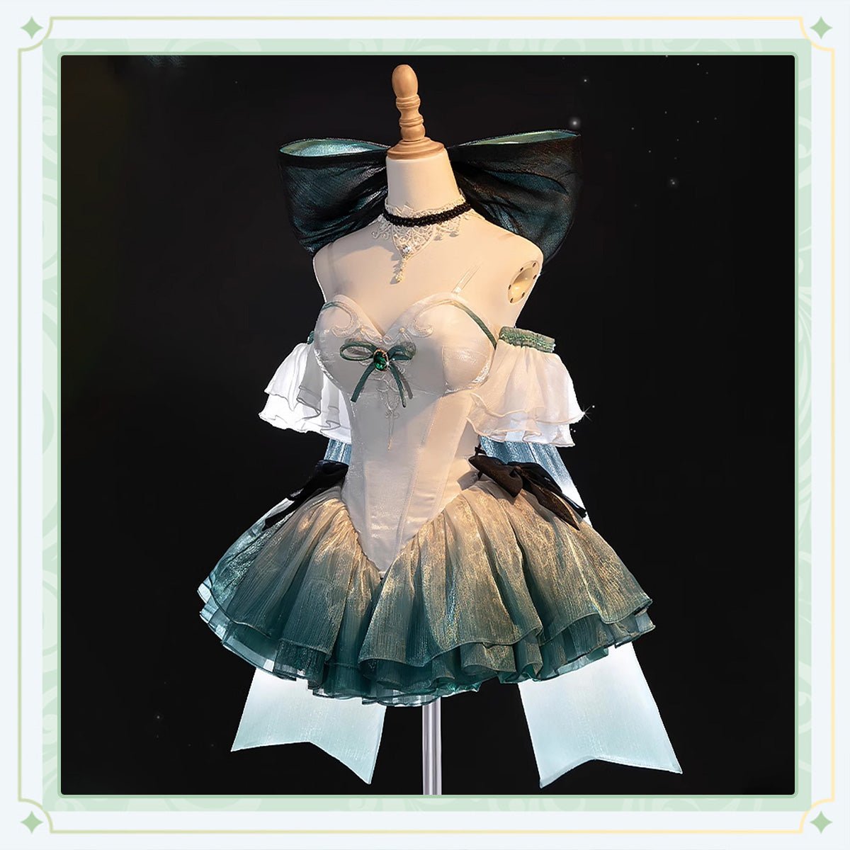 Genshin Impact Lynette Balletcore Dress Fullset Girl High Quality Anime Game Halloween Cosplay Costume - Qcoser