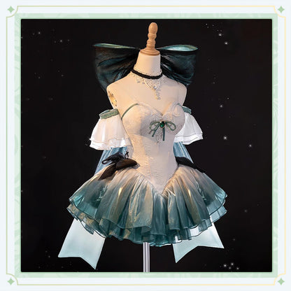 Genshin Impact Lynette Balletcore Dress Fullset Girl High Quality Anime Game Halloween Cosplay Costume - Qcoser