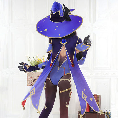 Genshin Impact Mona High Quality Anime Game Halloween Cosplay Costume - Qcoser