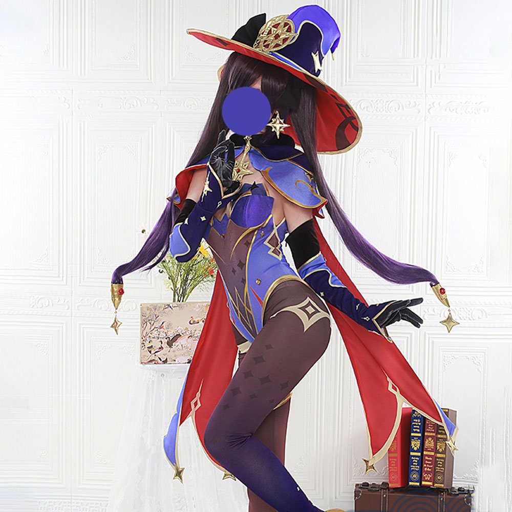 Genshin Impact Mona High Quality Anime Game Halloween Cosplay Costume - Qcoser