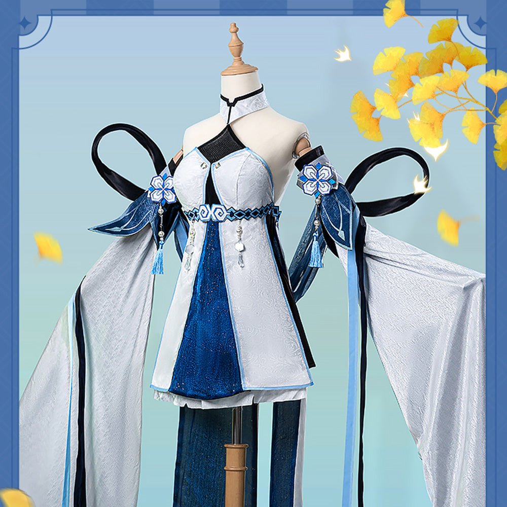 Genshin Impact Ping Laolao High Quality Anime Game Halloween Cosplay Costume - Qcoser