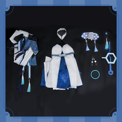 Genshin Impact Ping Laolao High Quality Anime Game Halloween Cosplay Costume - Qcoser