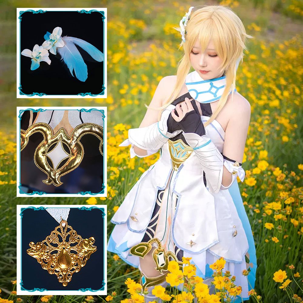 Genshin Impact Traveller Ying High Quality Anime Game Halloween Cosplay Costume - Qcoser