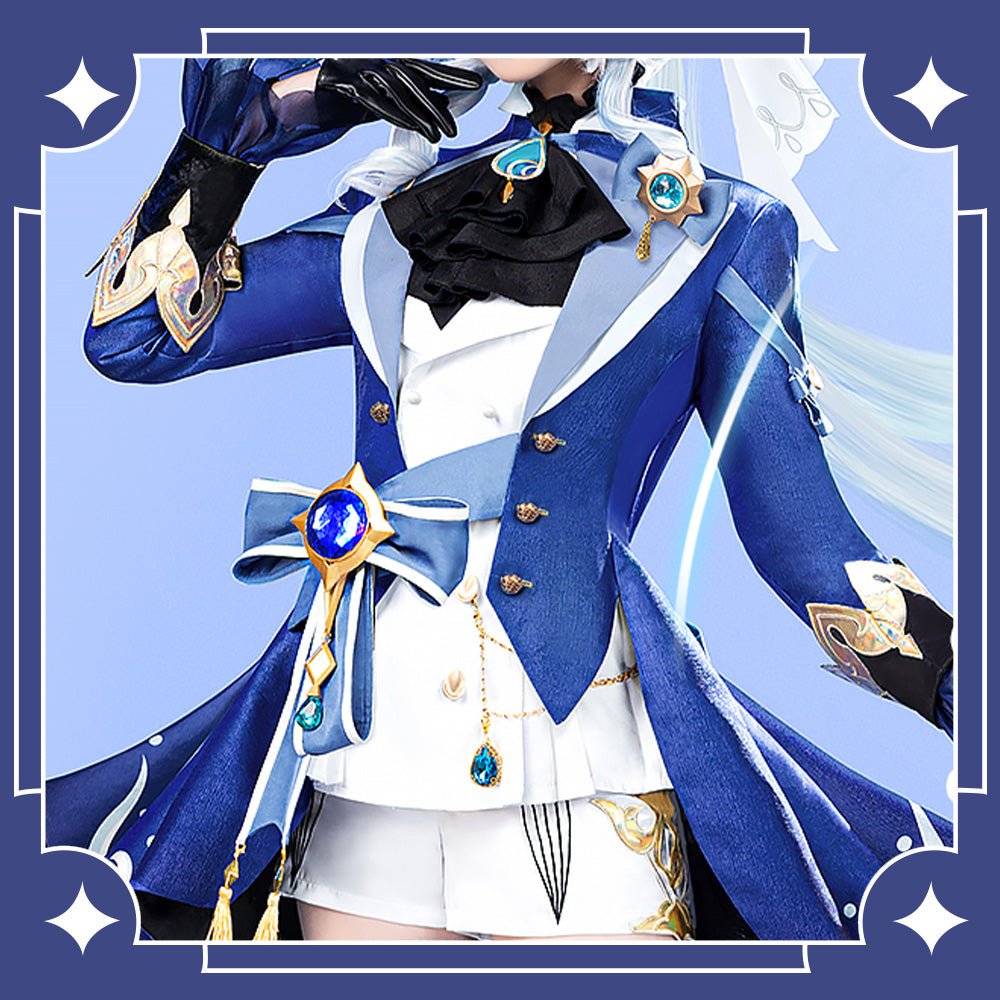 Genshin Impact Water God Phocalus High Quality Anime Game Halloween Cosplay Costume - Qcoser