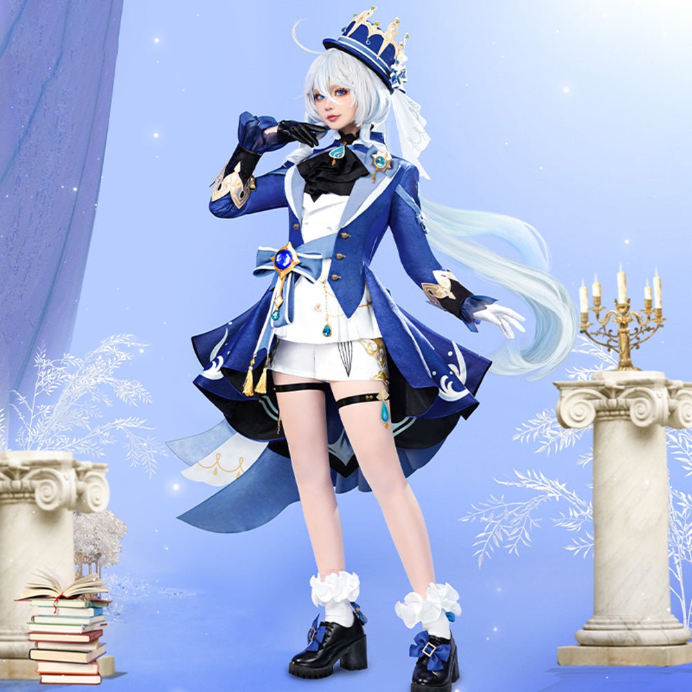 Genshin Impact Water God Phocalus High Quality Anime Game Halloween Cosplay Costume - Qcoser