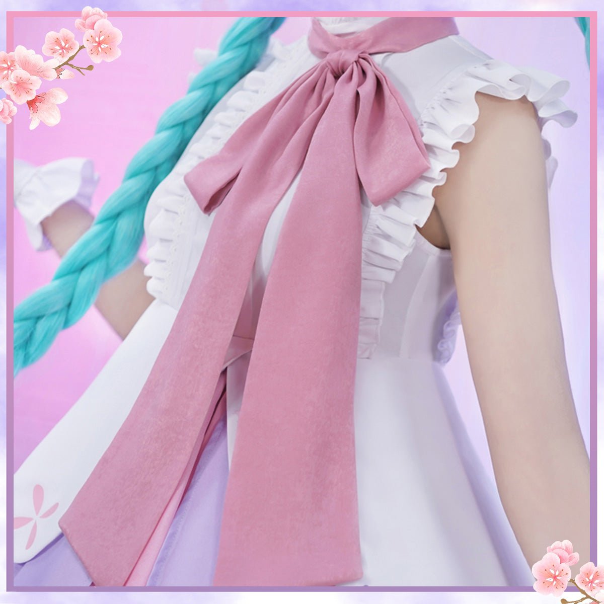 Hatsune Miku Anime Figure Miku Wonderland Rapunzel Halloween Uniform Cute Party Dress Cosplay Costume - Qcoser