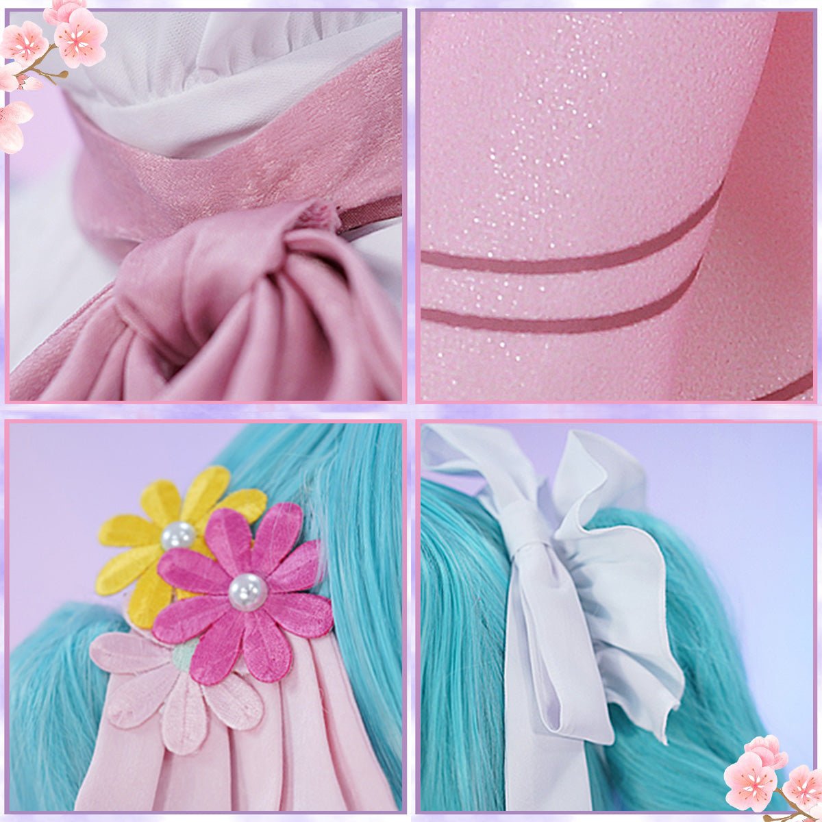 Hatsune Miku Anime Figure Miku Wonderland Rapunzel Halloween Uniform Cute Party Dress Cosplay Costume - Qcoser