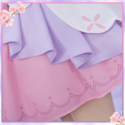 Hatsune Miku Anime Figure Miku Wonderland Rapunzel Halloween Uniform Cute Party Dress Cosplay Costume - Qcoser