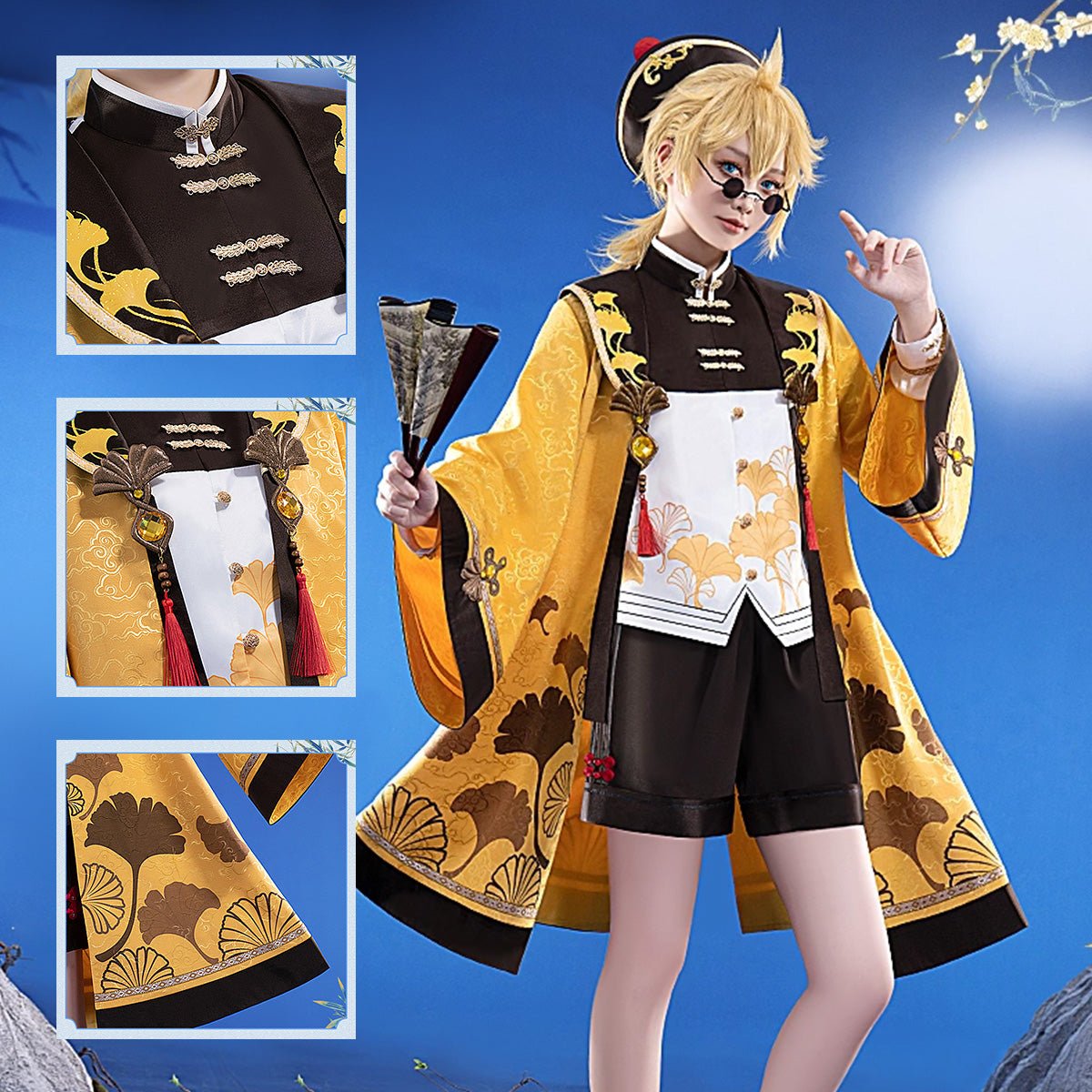 Hatsune Miku Vocal Lenn Zombie Cute Zombie Chinese Vampire Cosplay Cosplay Costume - Qcoser